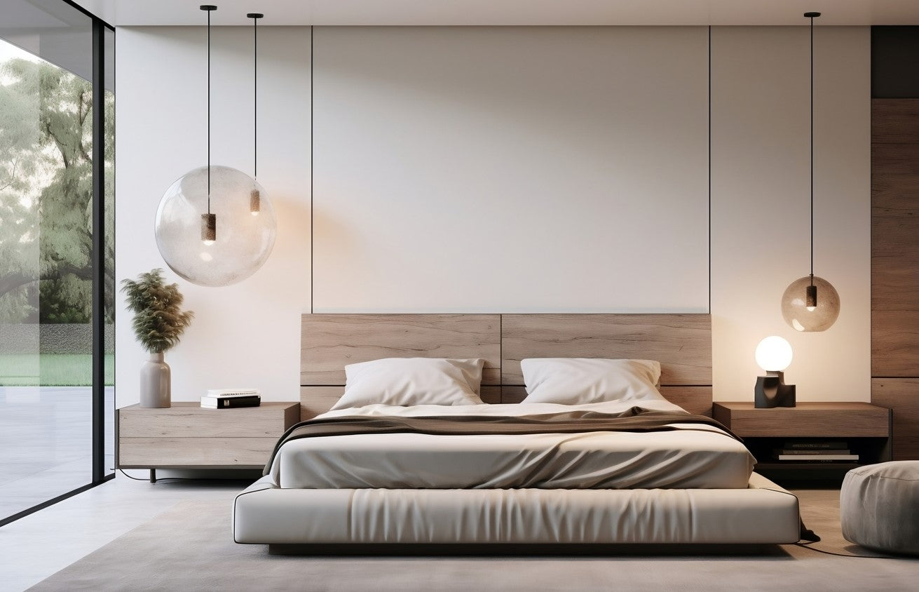 Where to hang pendant lights in bedroom