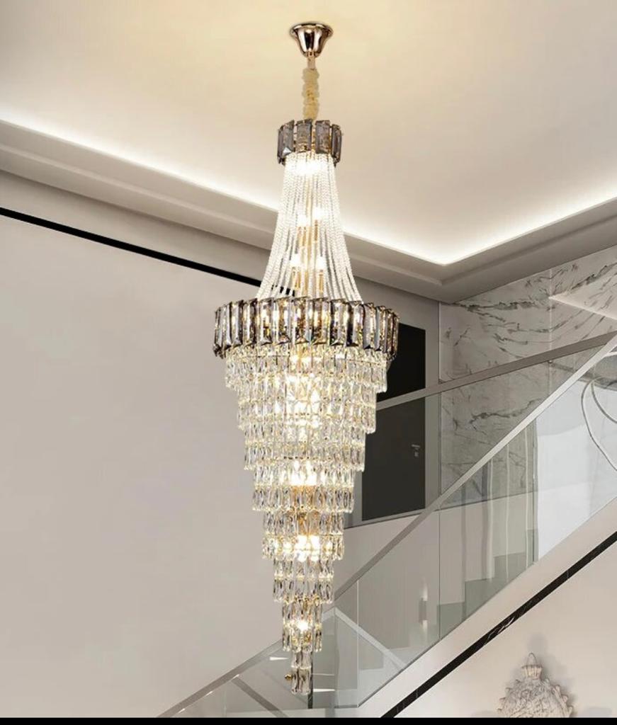 Duplex Crystal Chandelier for contemporary home interior