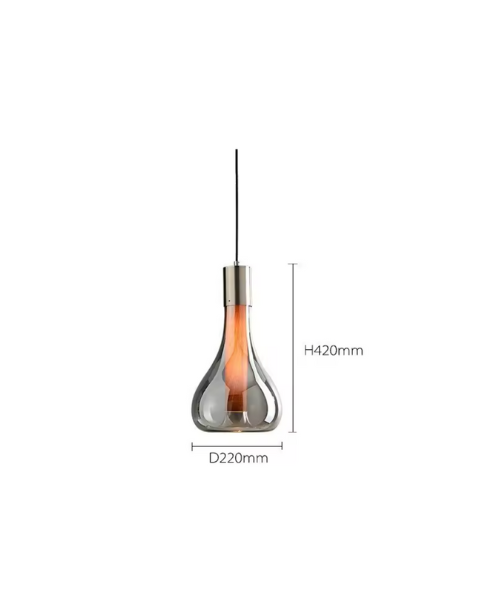 smoked grey hanging pendant light