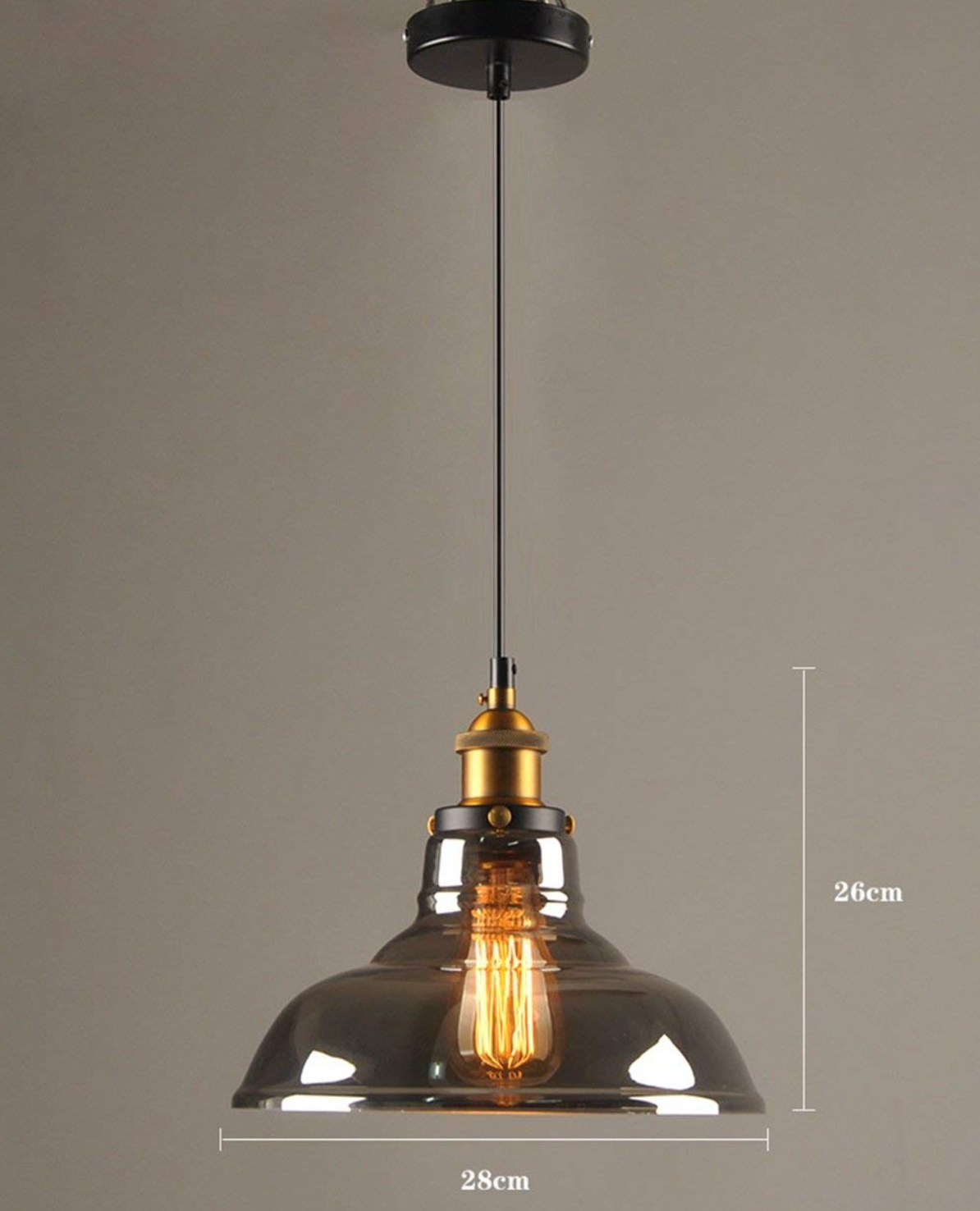 glass and black pendant lights