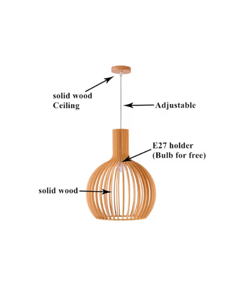 Handmade Vintage Bamboo Pendant Light