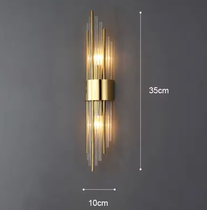 modern small gold wall light