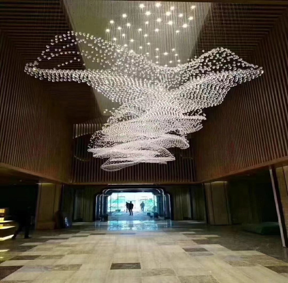 Commercial Petal Crystal Lighting