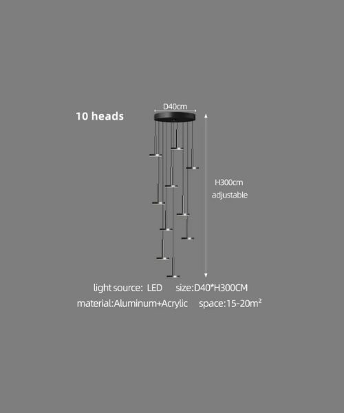 10 head hanging pendant