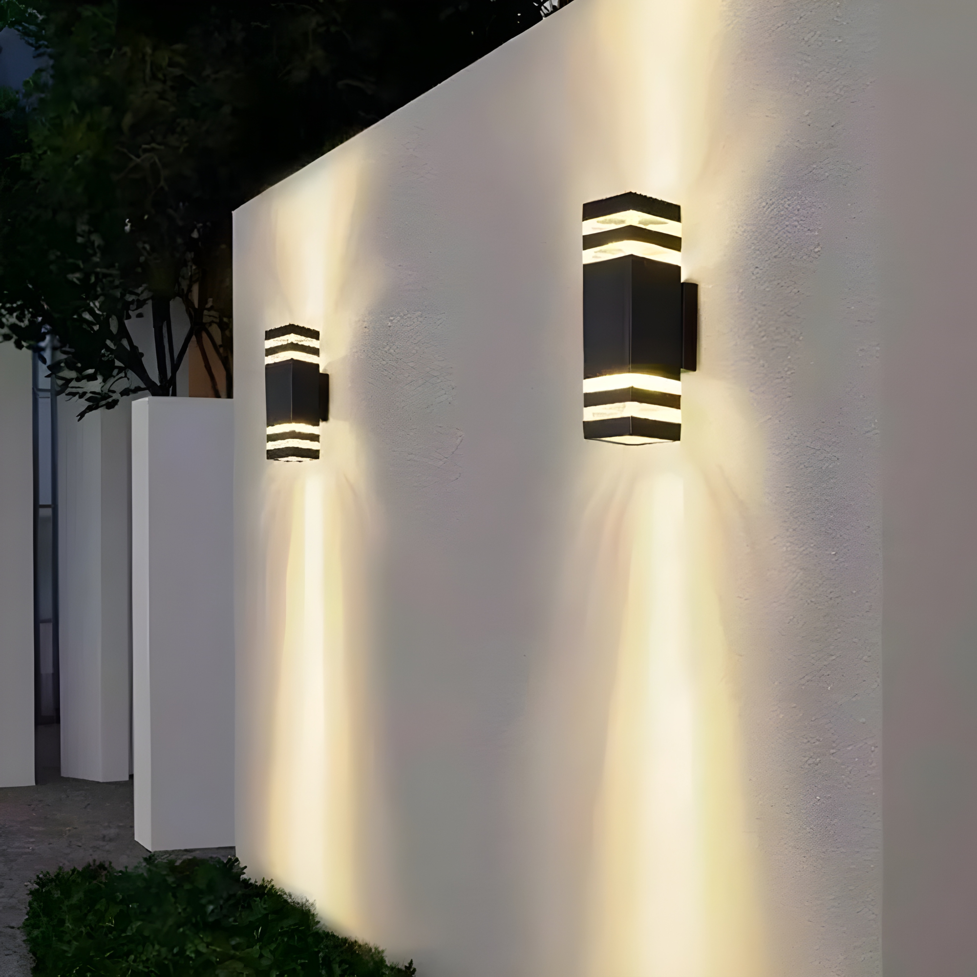Aluminium Waterproof Outdoor Double Head Wall Light