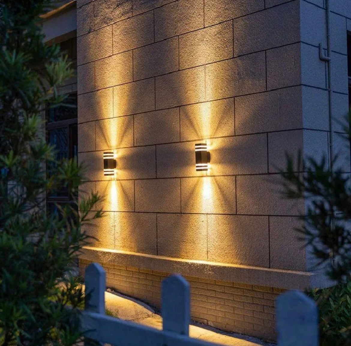 Aluminium Waterproof Outdoor Double Head Wall Lights