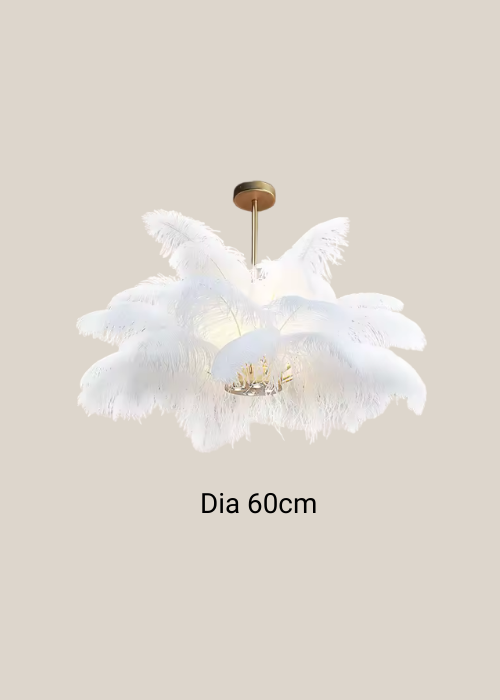 White Feather pendant light