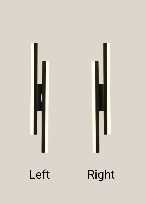 Black 48cm Wall Light