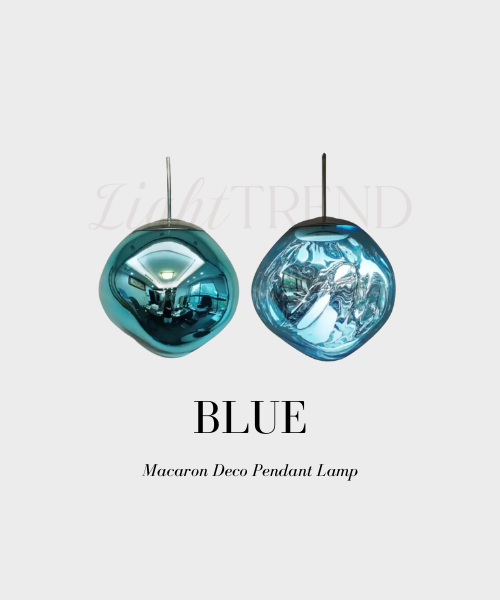 Blue Acrylic shaped hanging pendant light