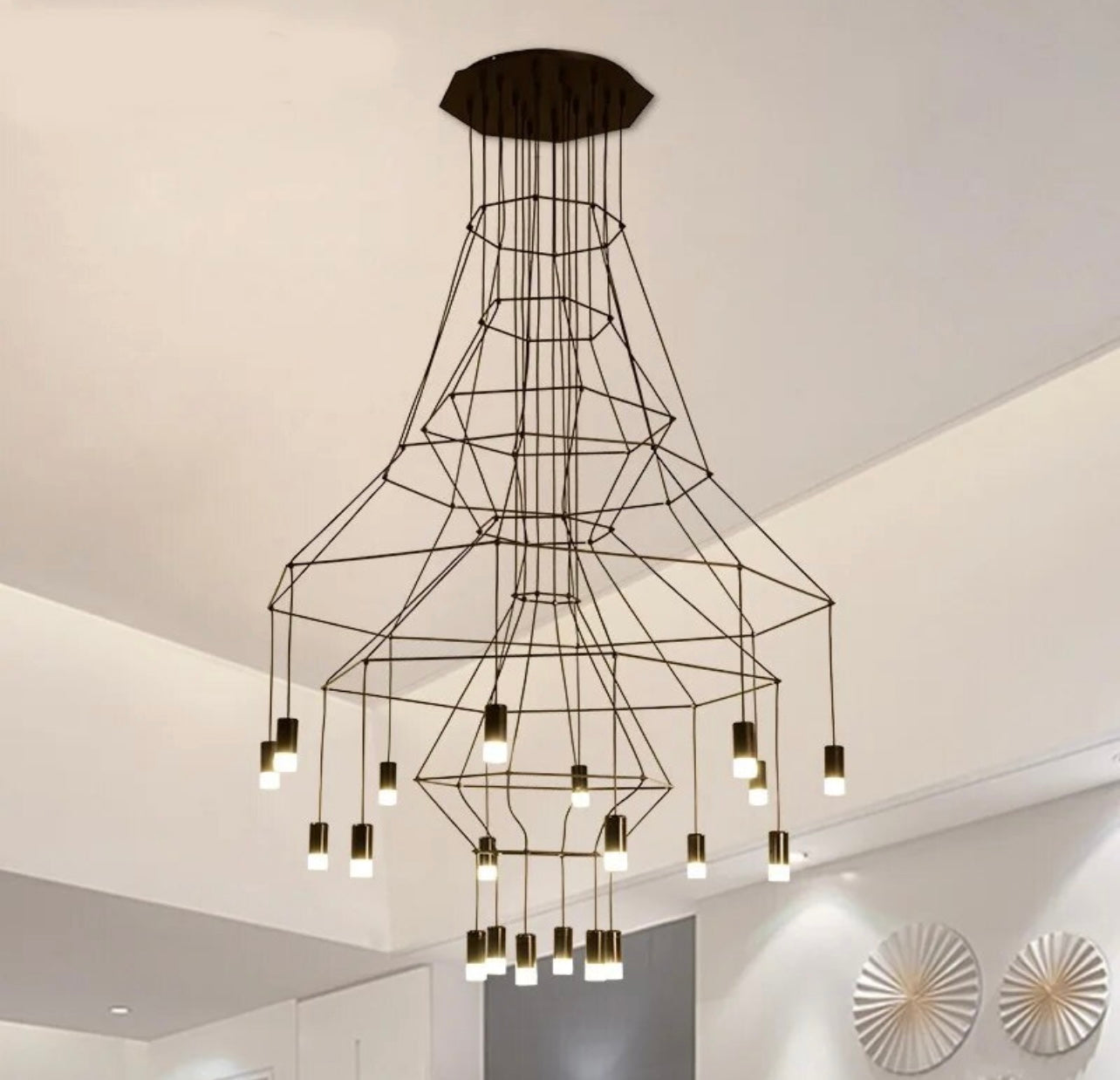 Ceiling Industrial Iron Art Chandelier