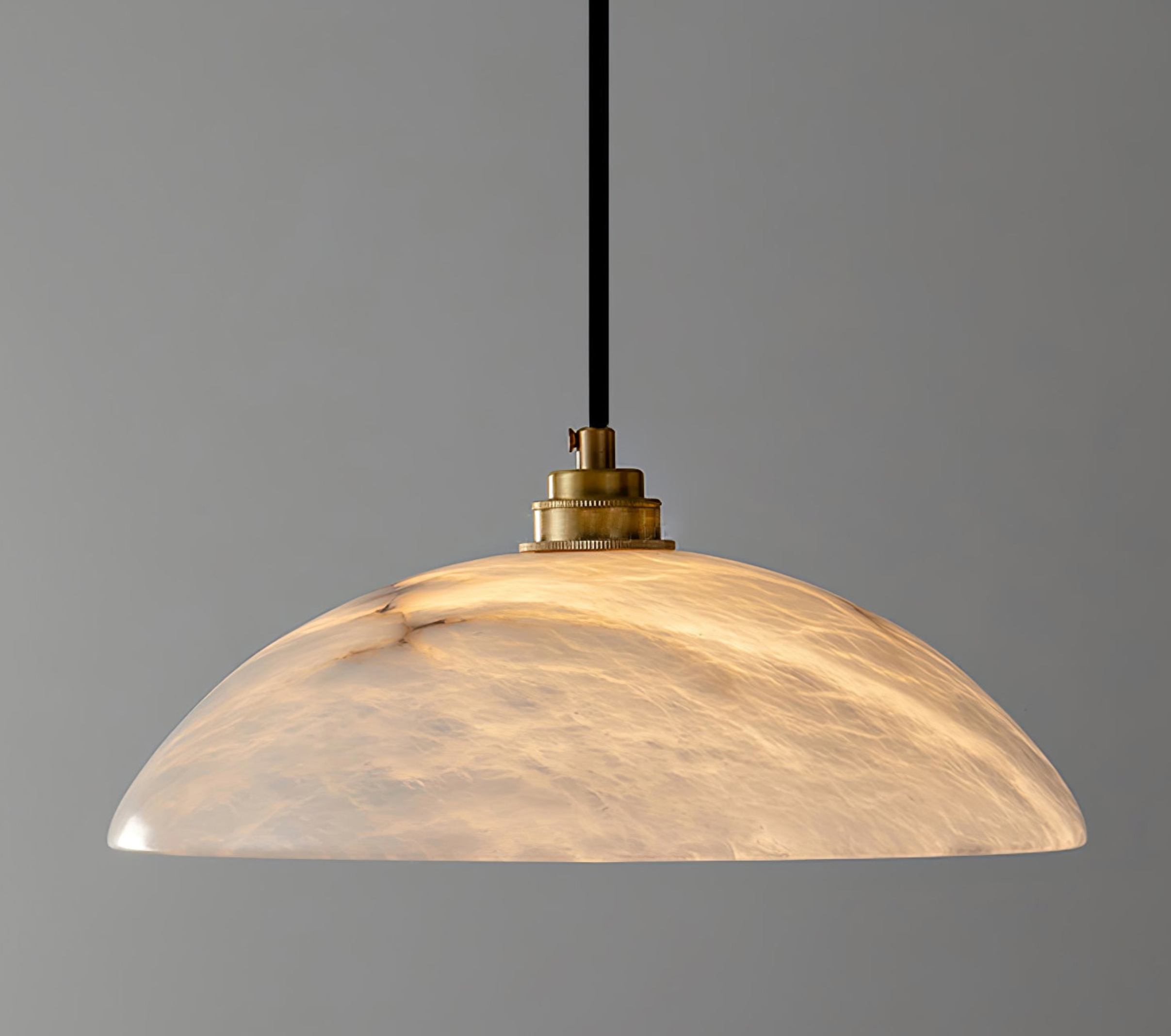 Marble effect pendant light