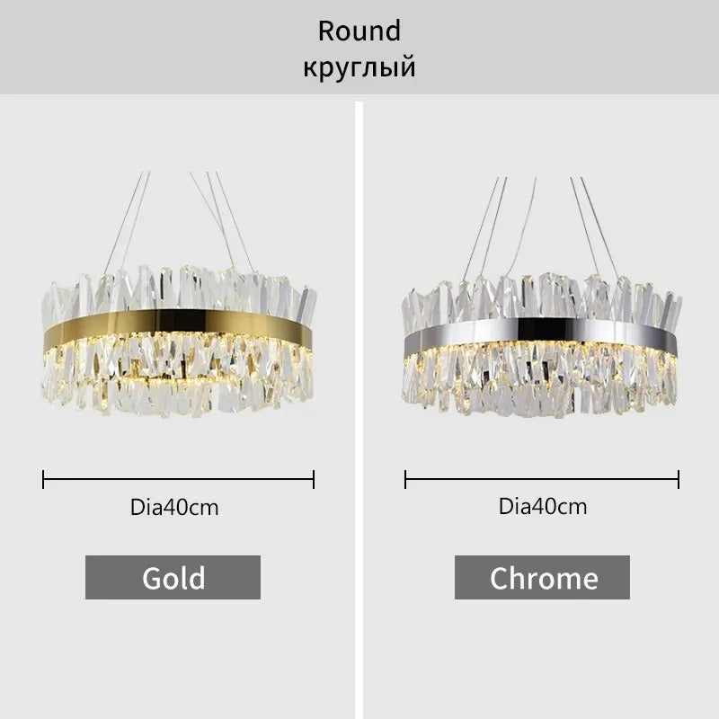 Circle Spike Crystal Chandelier
