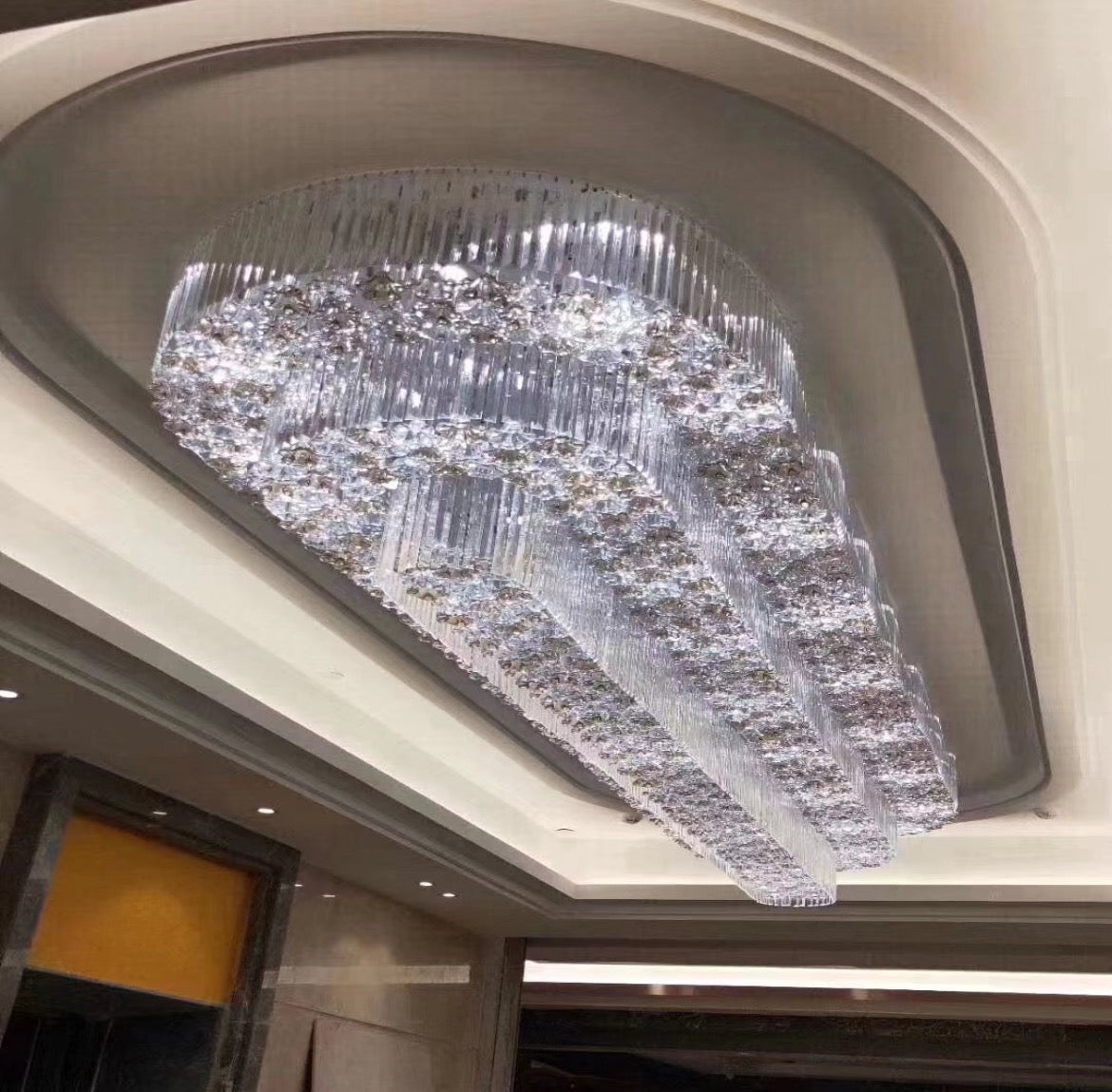 Commercial Oval Crystal Lighting for Stylish Spaces