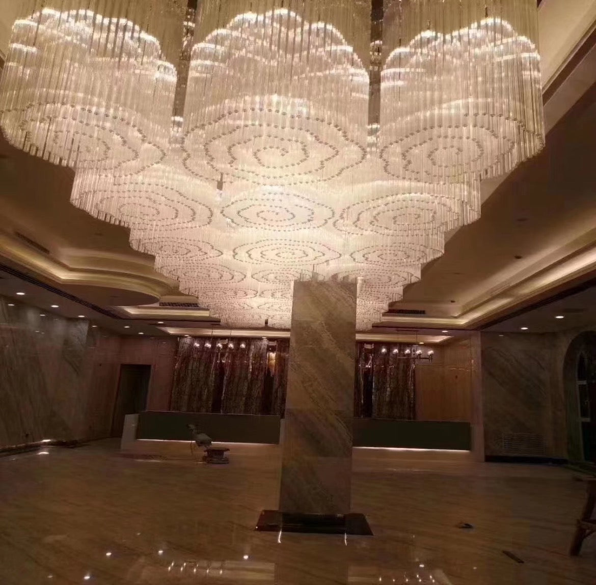 Commercial Rose Crystal Lighting