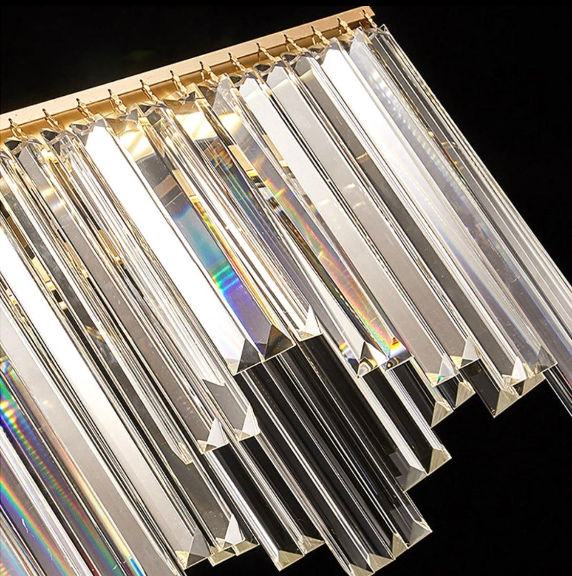 Crystal Luxury Copper Chandelier