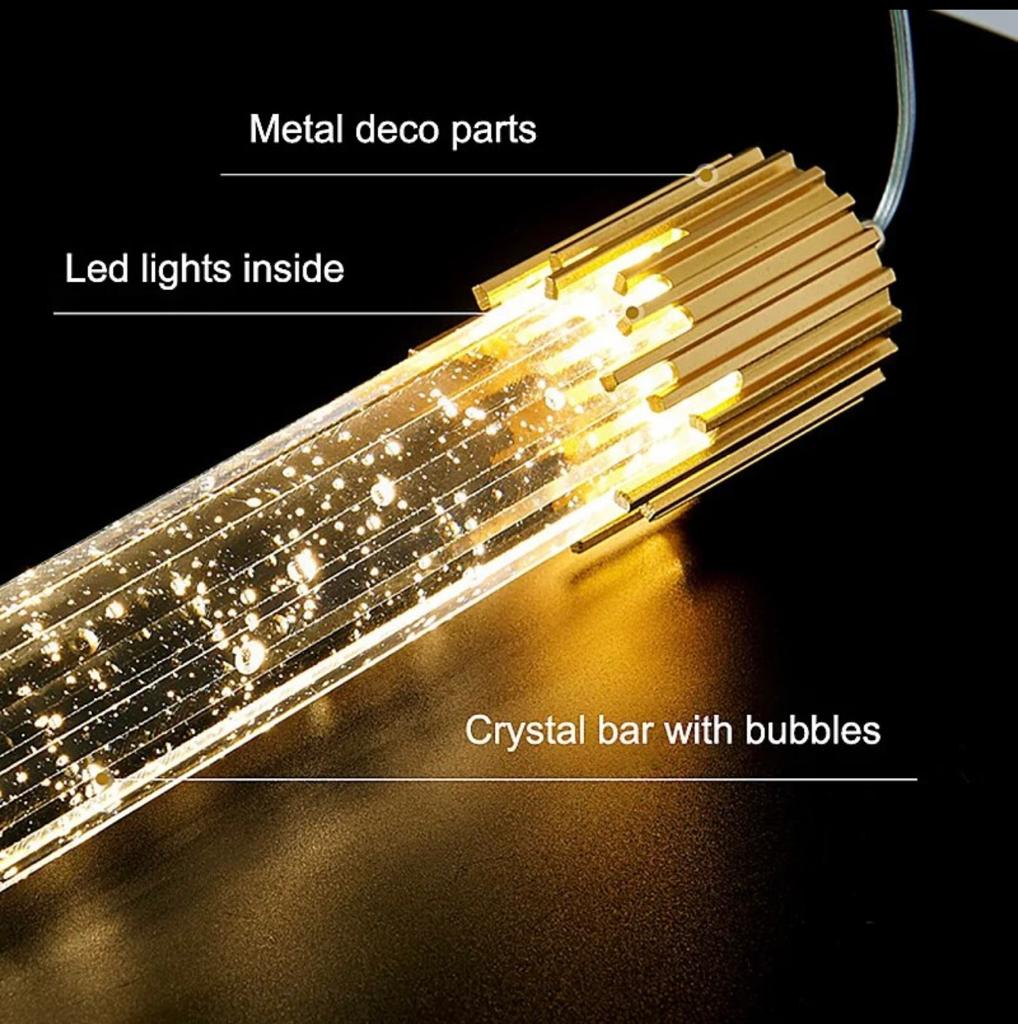 Crystal Pole Lamp Pendants