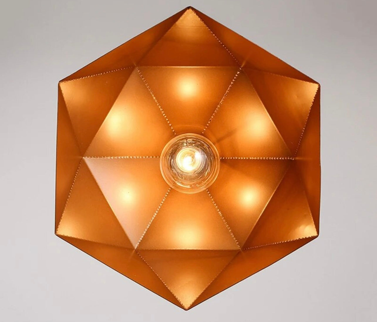 Diamond shaped Iron Pendant Light