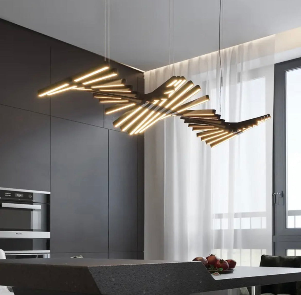 Minimalist Fishbone Pendant Lights