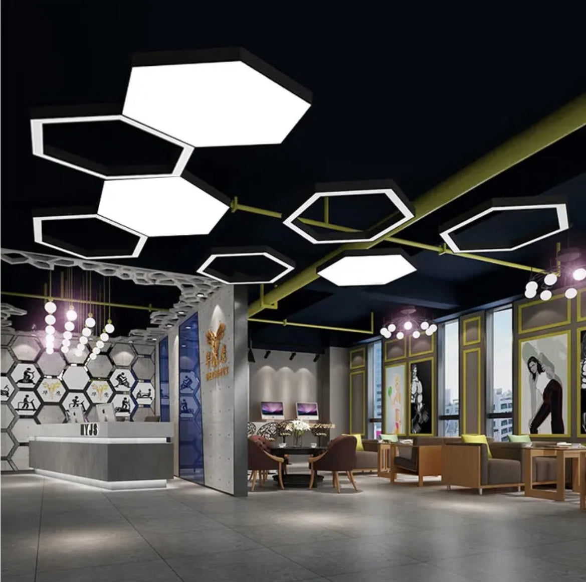 Hexagonal LED Light