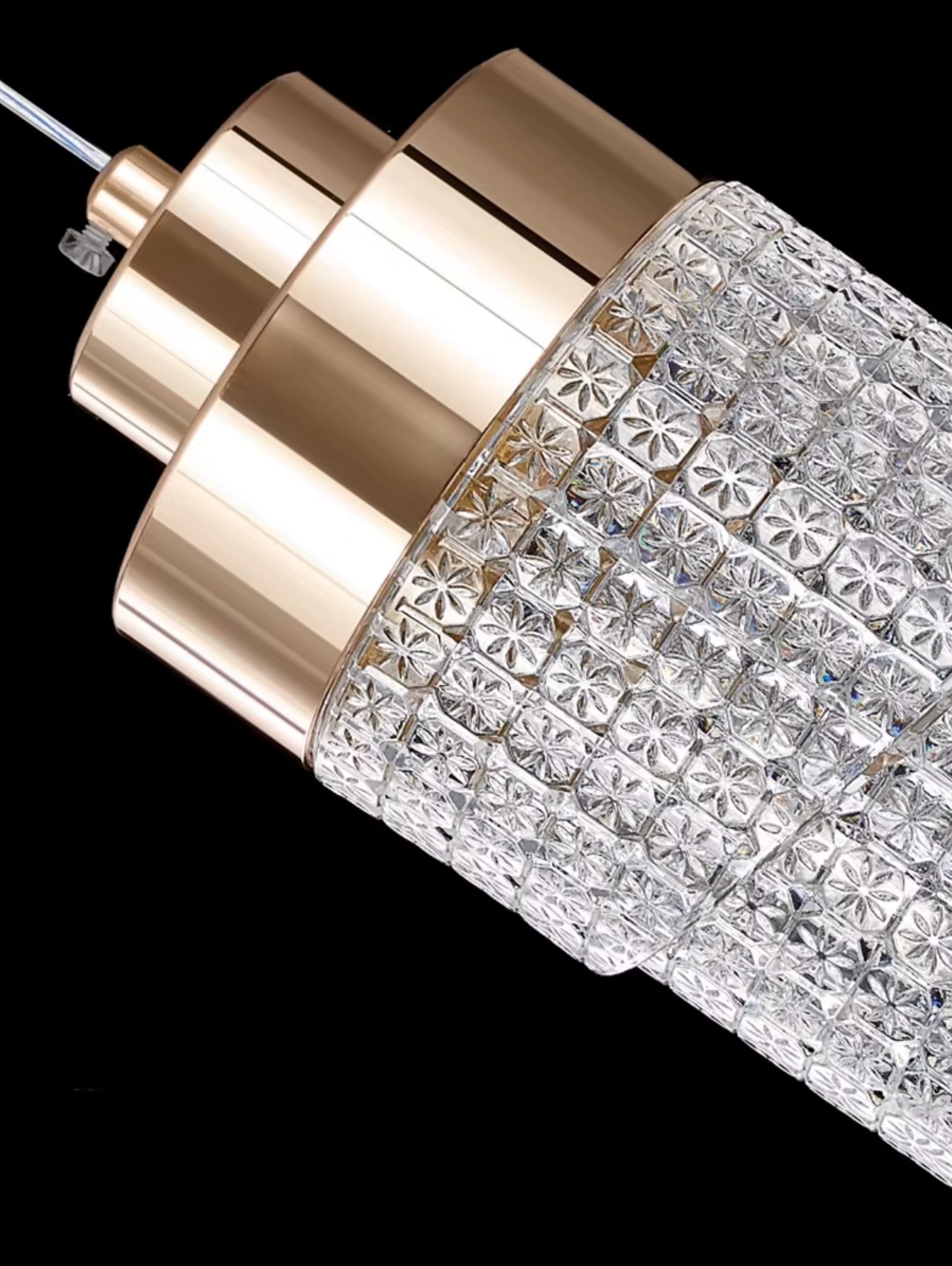 Close up gold design pendant