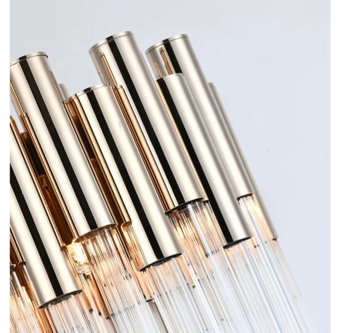 Bedside gold wall light