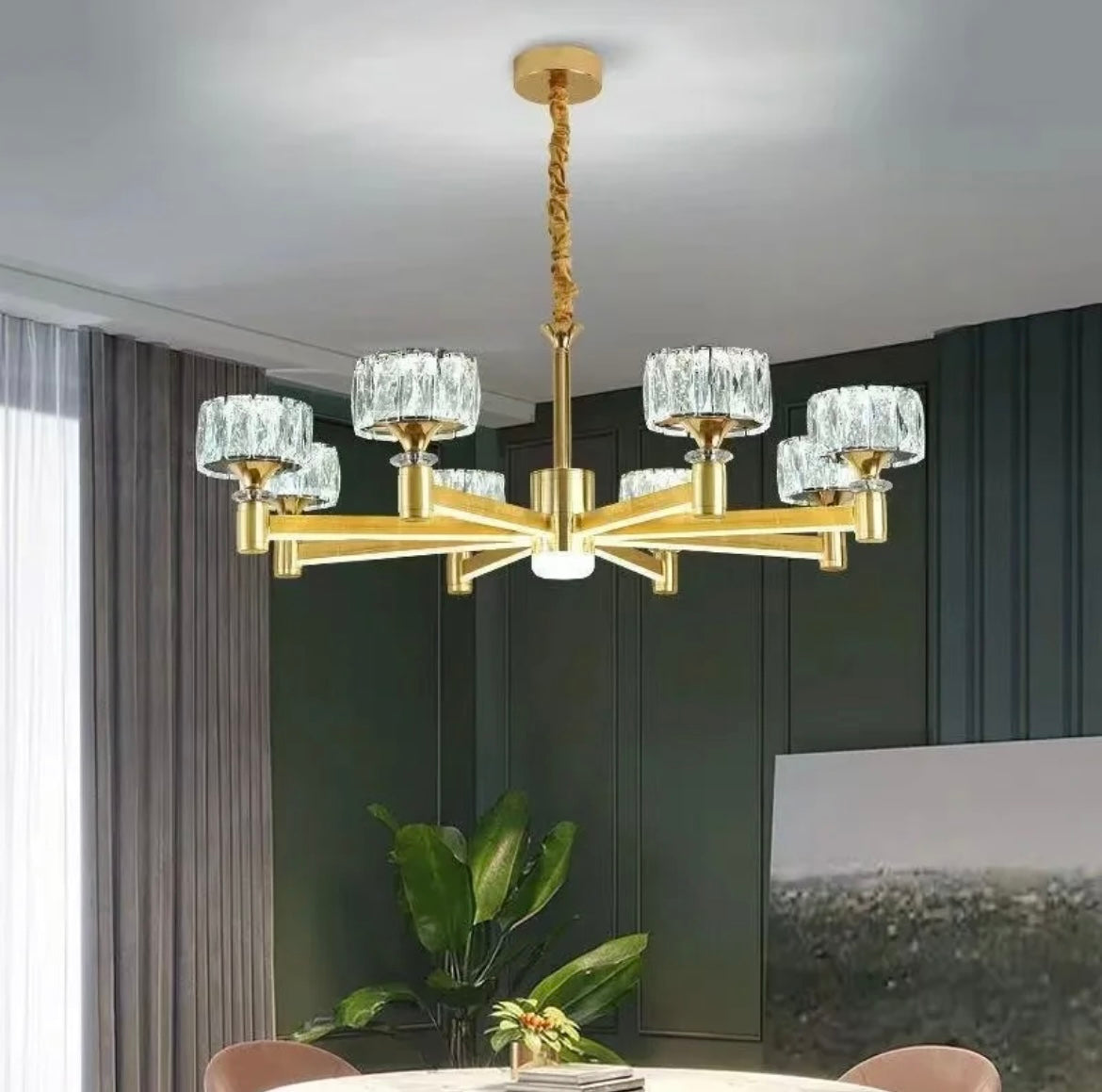 Gold cord Nordic LED Minimalist Light