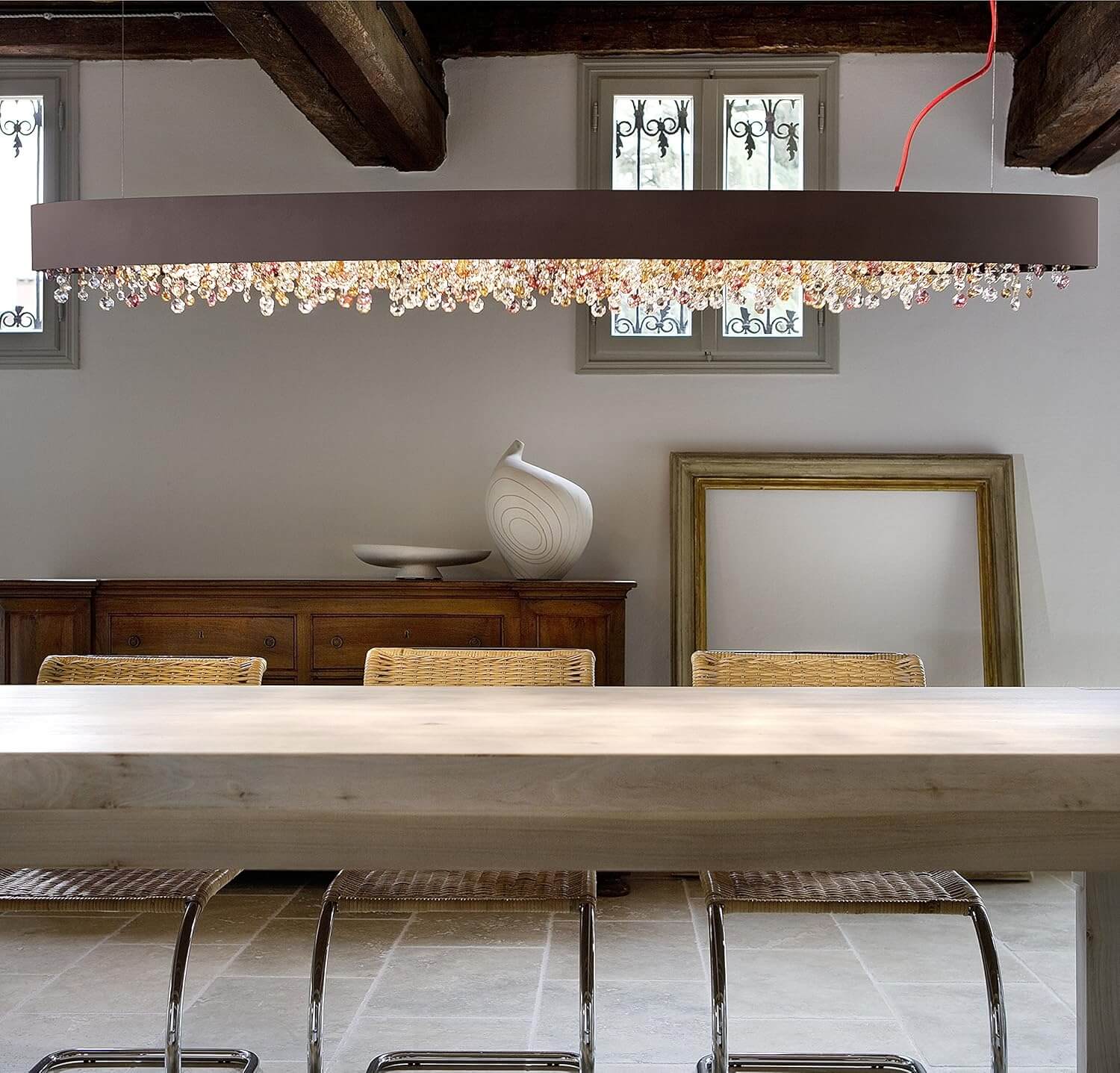 Lagoon Bead Chandelier