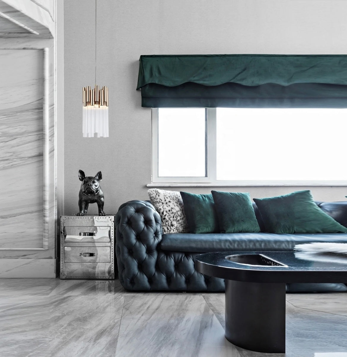 Living room Deluxe Gold Water Series Pendant Light