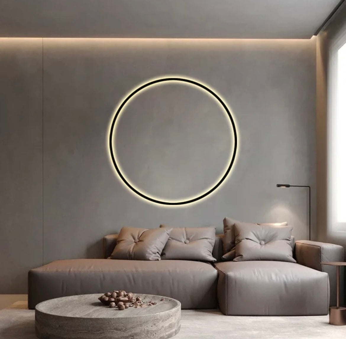 Living room Nordic Round Ring Wall Lights
