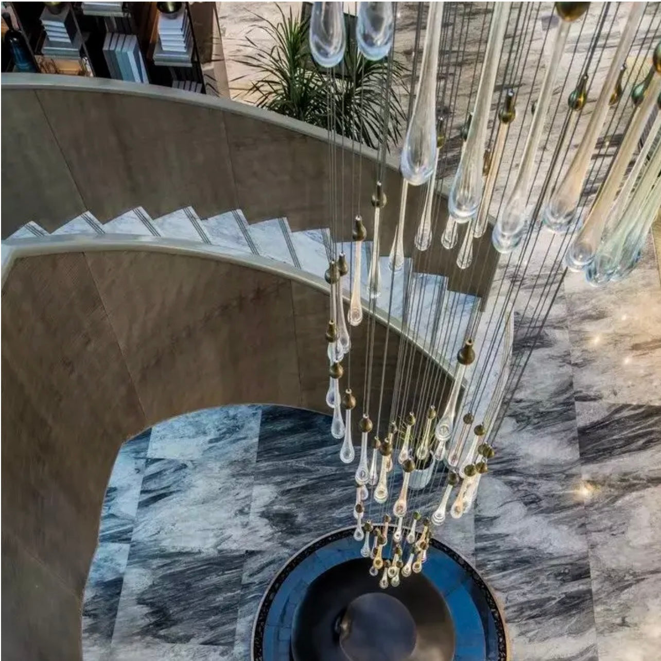 High ceiling luxury chandelier lighting