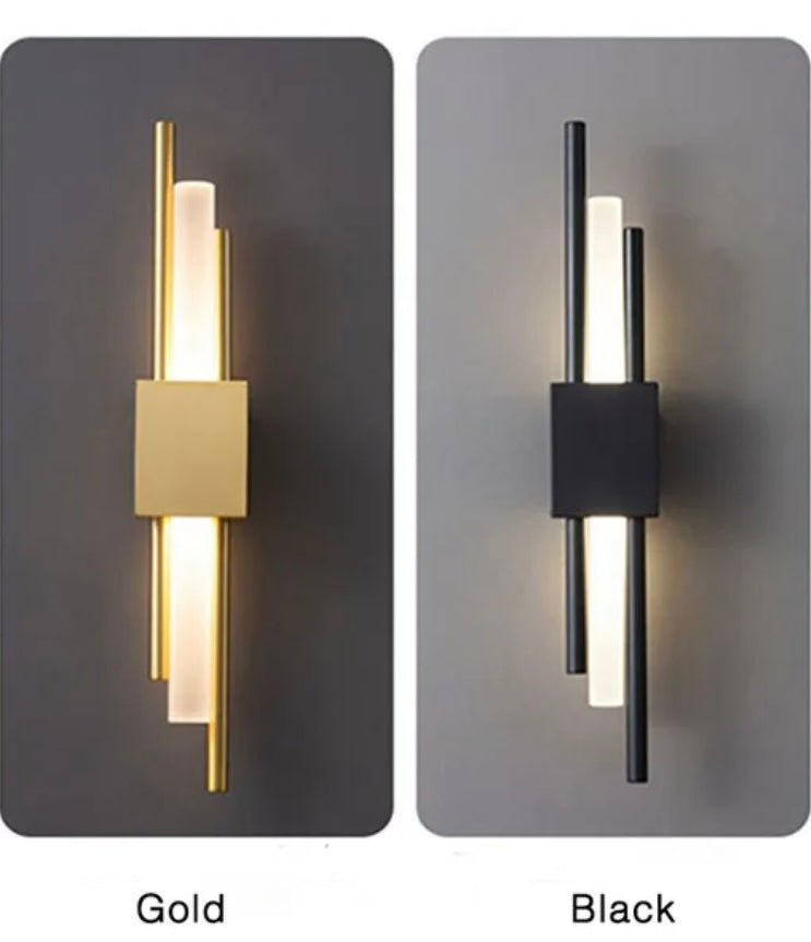 Nordic LED Wall Light black and gold