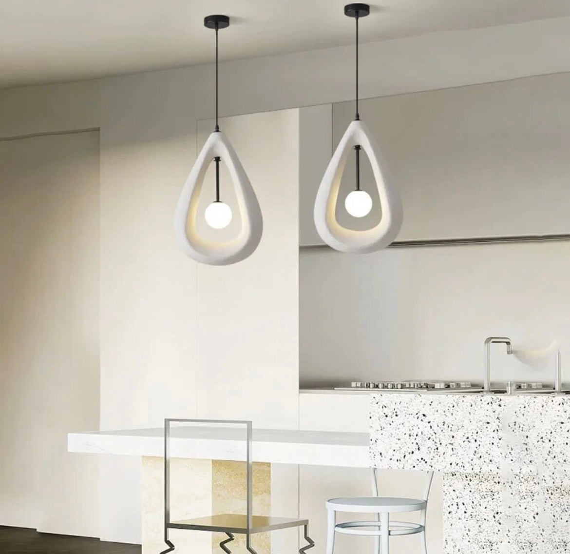 Nordic Wasi Sabi Teardrop Pendant lighting