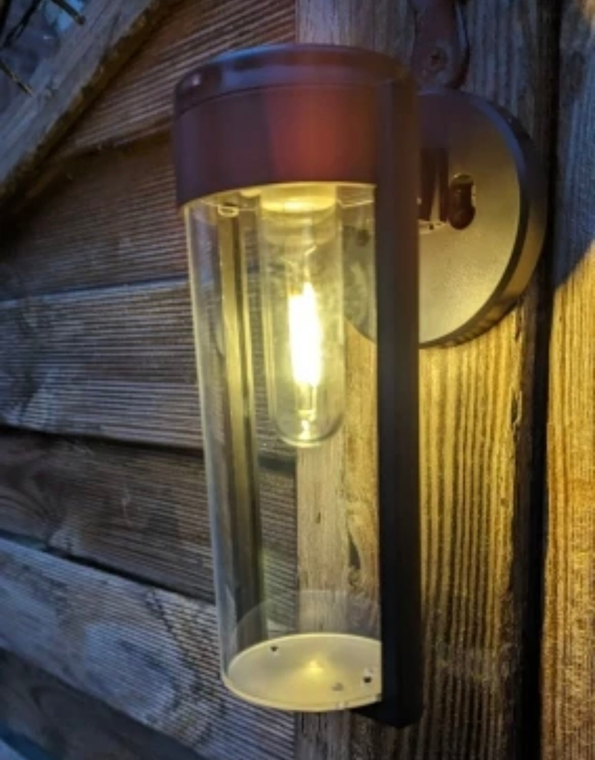 Black Solar Outdoor Wall Lighting