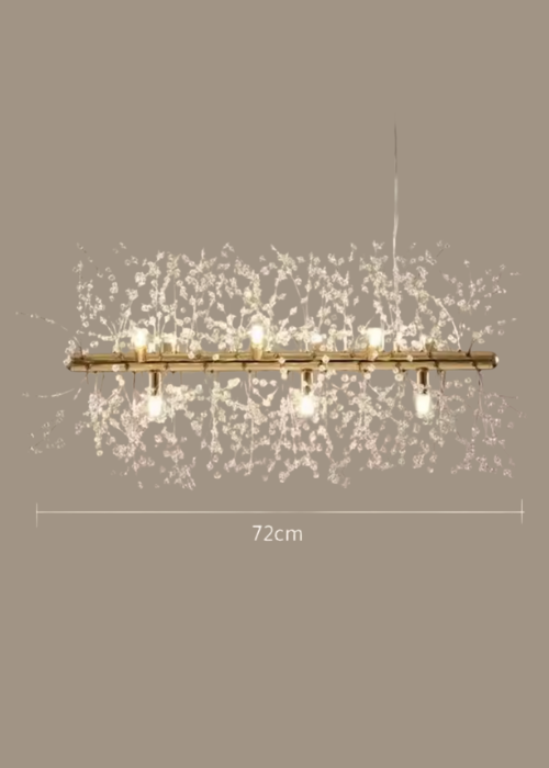 Gold Dandelion Pendant L-72cm