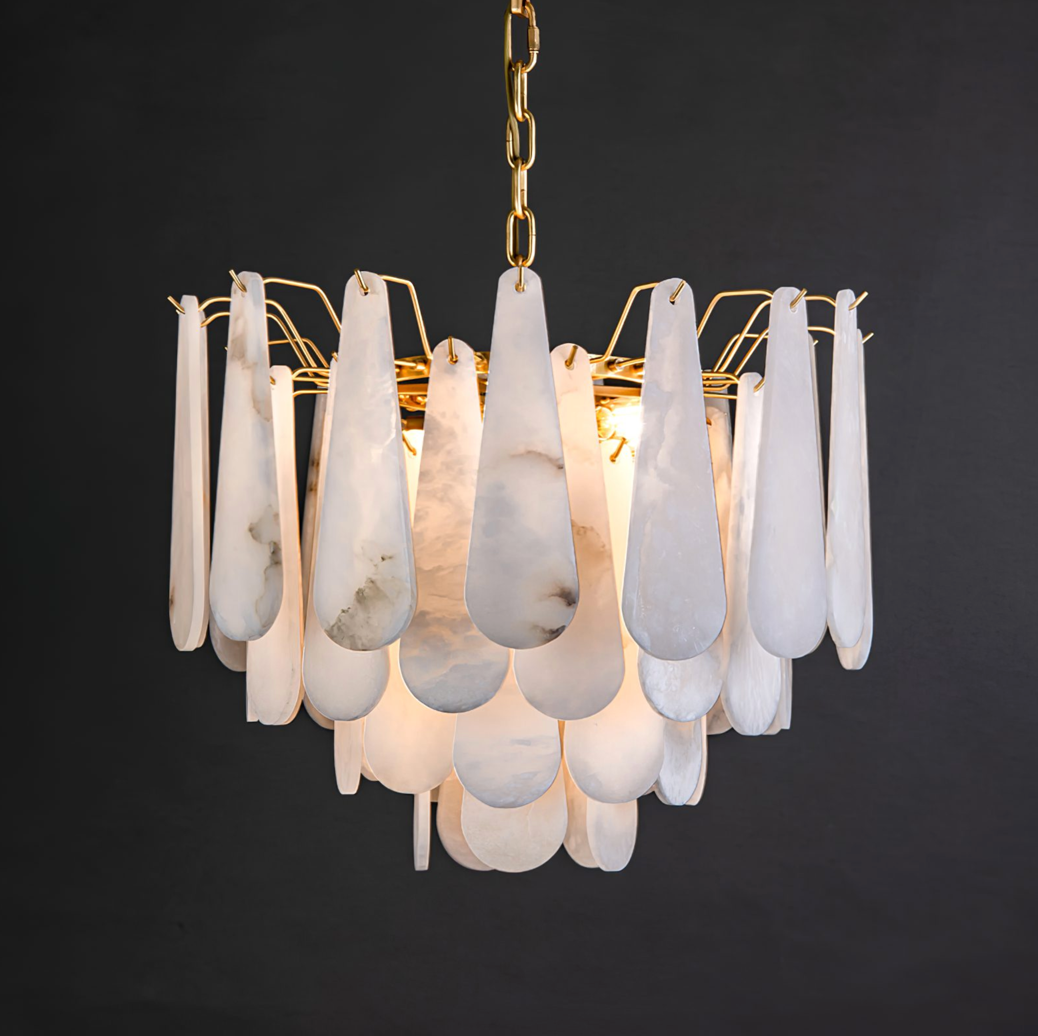 Marble Circular Deluxe Chandelier