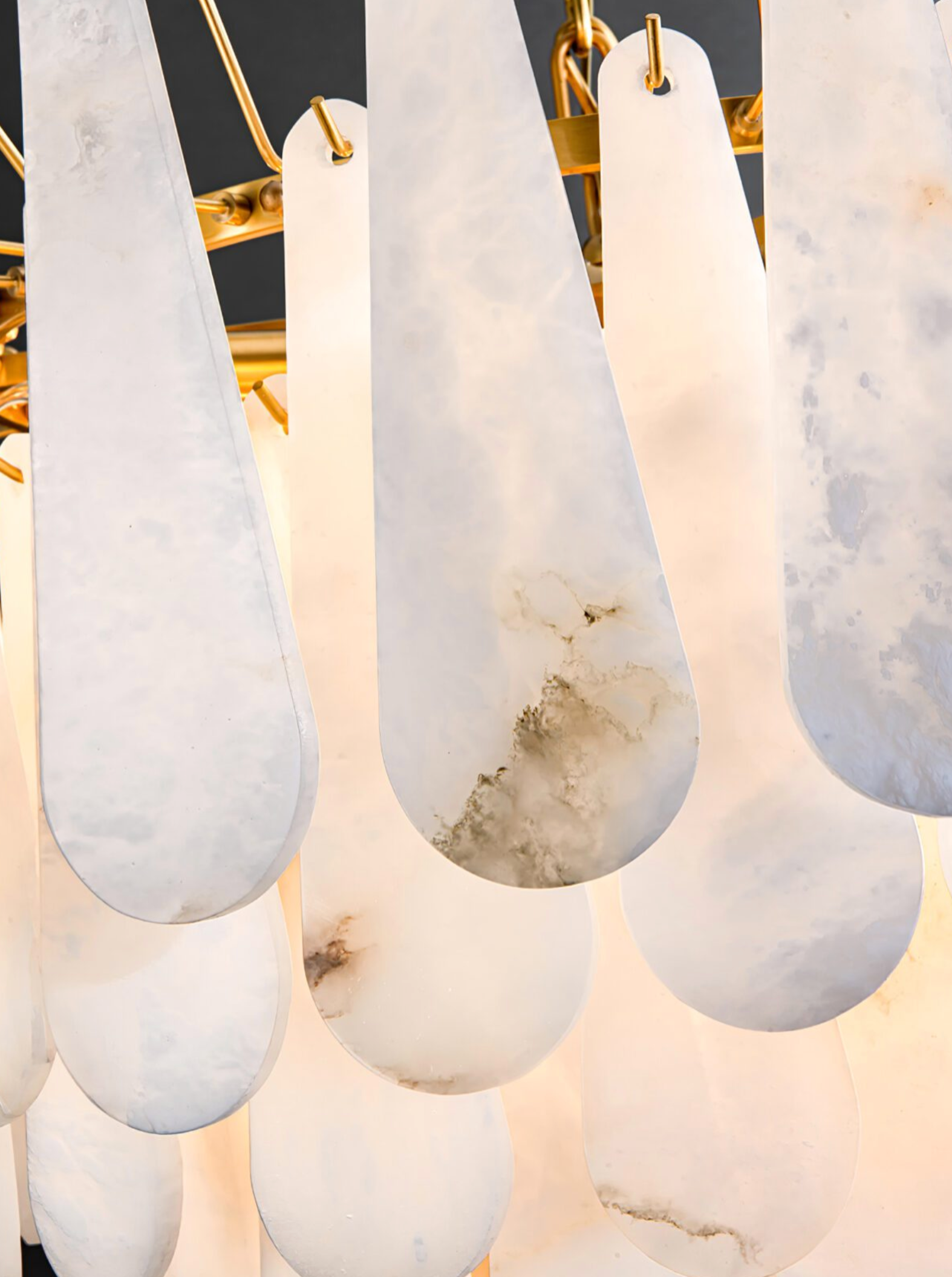 Marble Circular Deluxe Chandelier