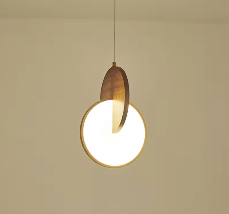 Wooden Circular Pendant