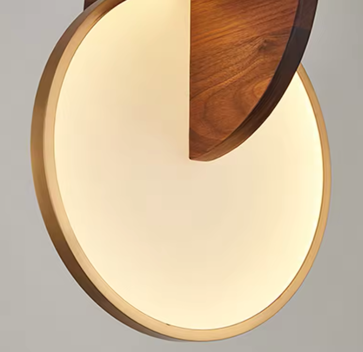 Wooden Circular Pendant