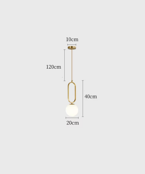 Modern Minimalist Round Ball Pendant Light