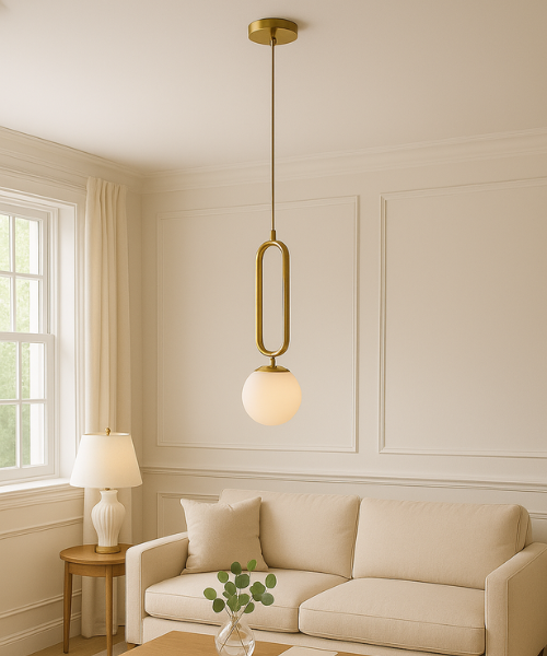 Modern Minimalist Round Ball Pendant Light