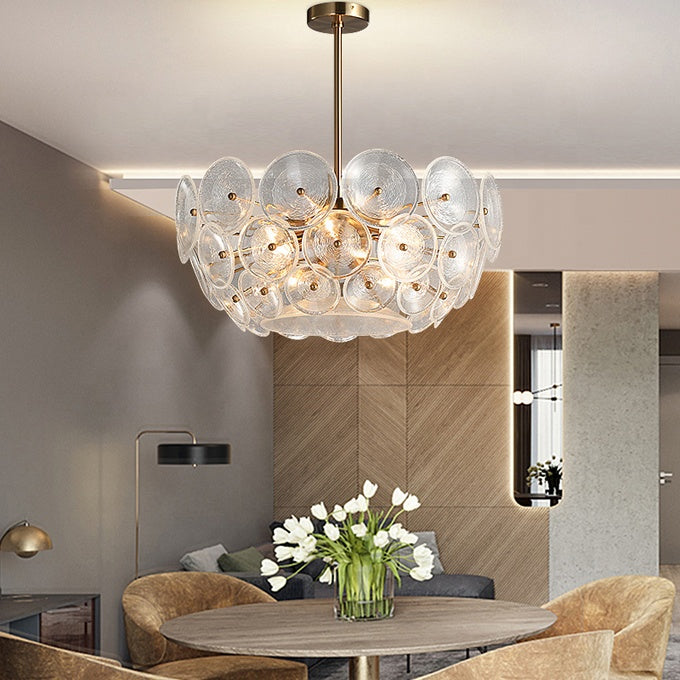 Vintage LED Circular Chandelier