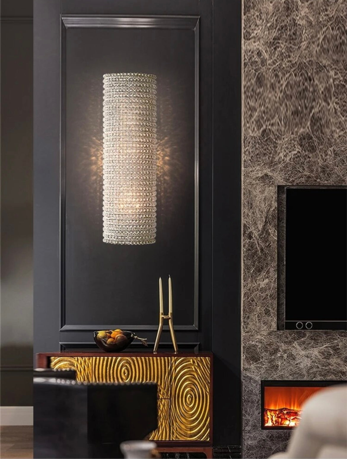 bedside Pearl Bead Modern Decor Wall Lights