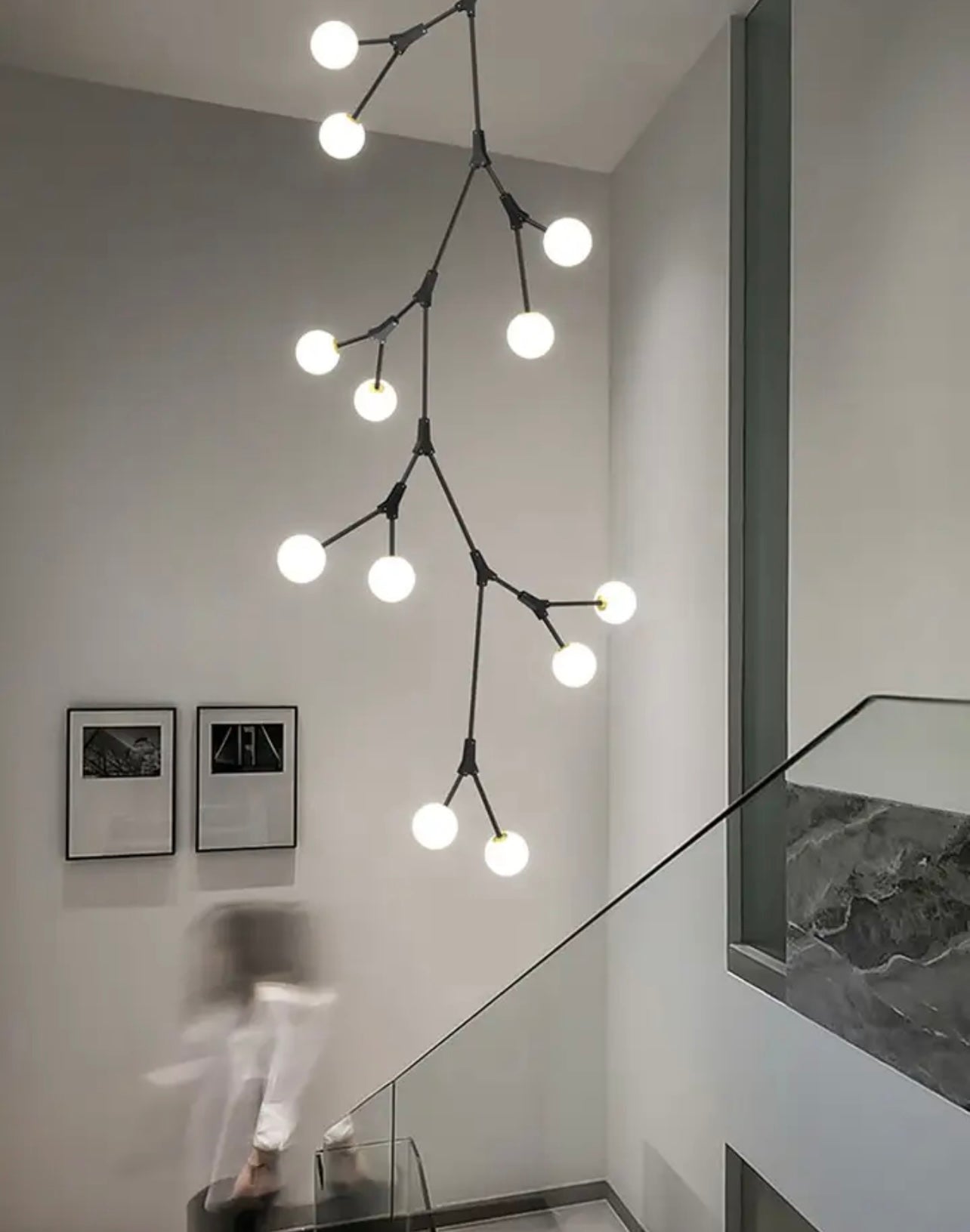 black tree branch chandelier
