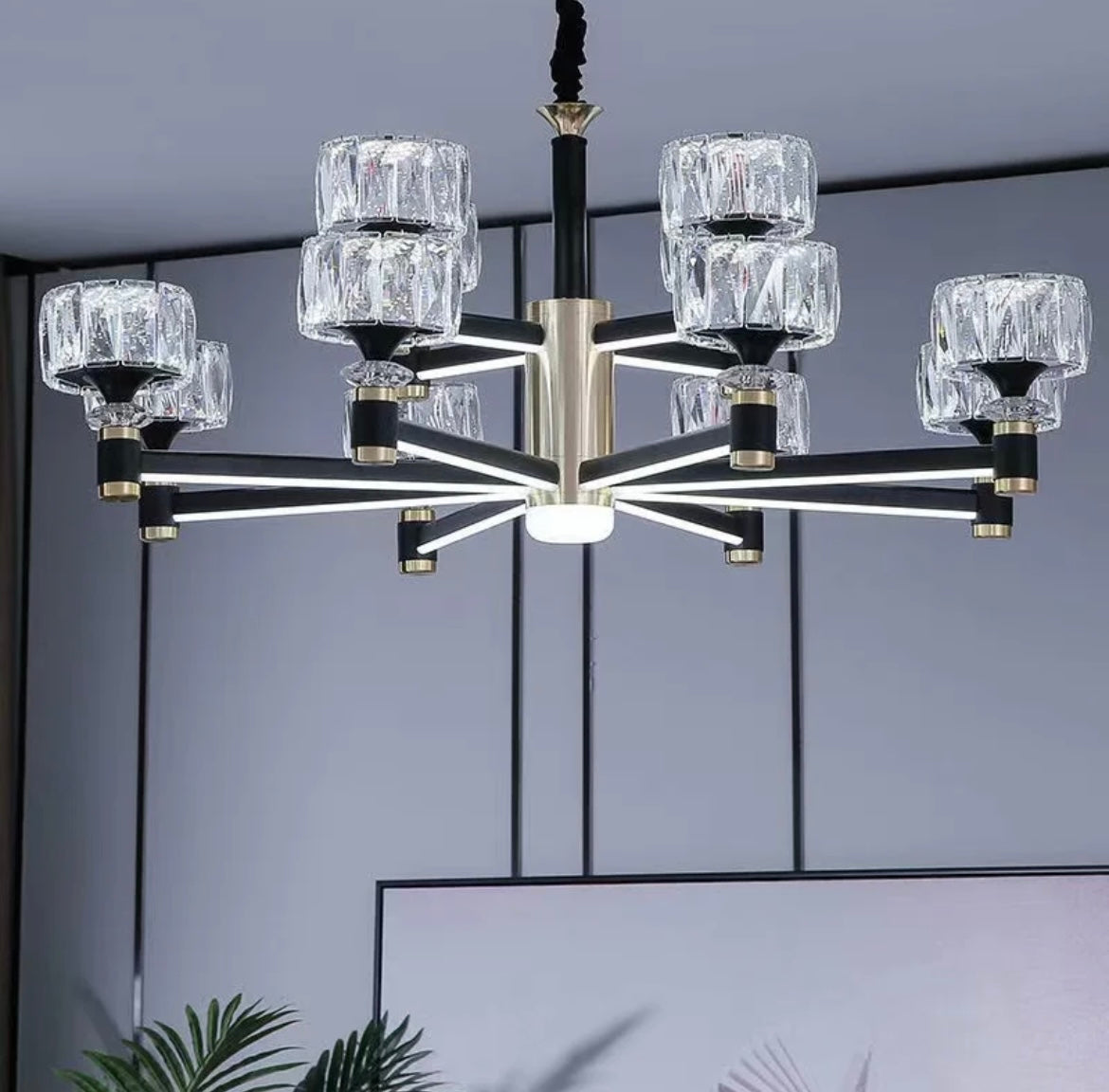 black cord Nordic LED Minimalist Light