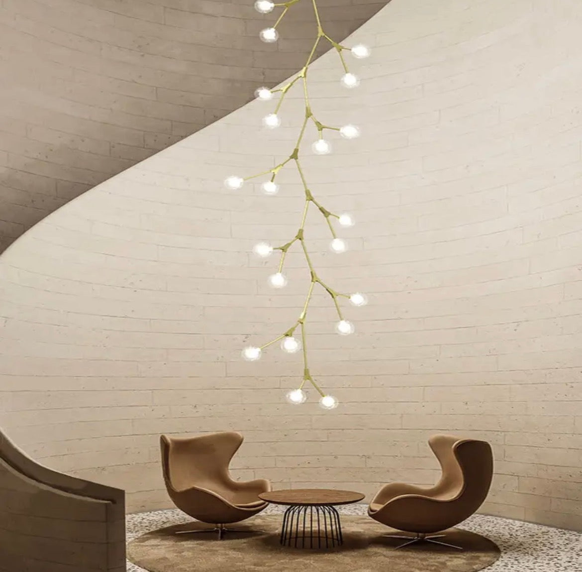 tree branch chandelier