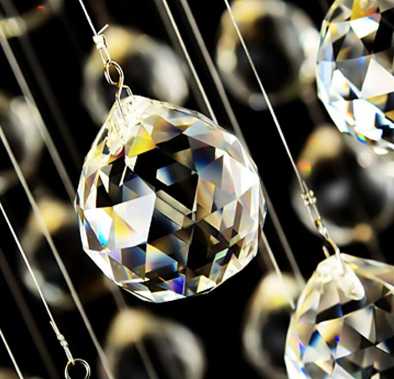 modern chandelier star