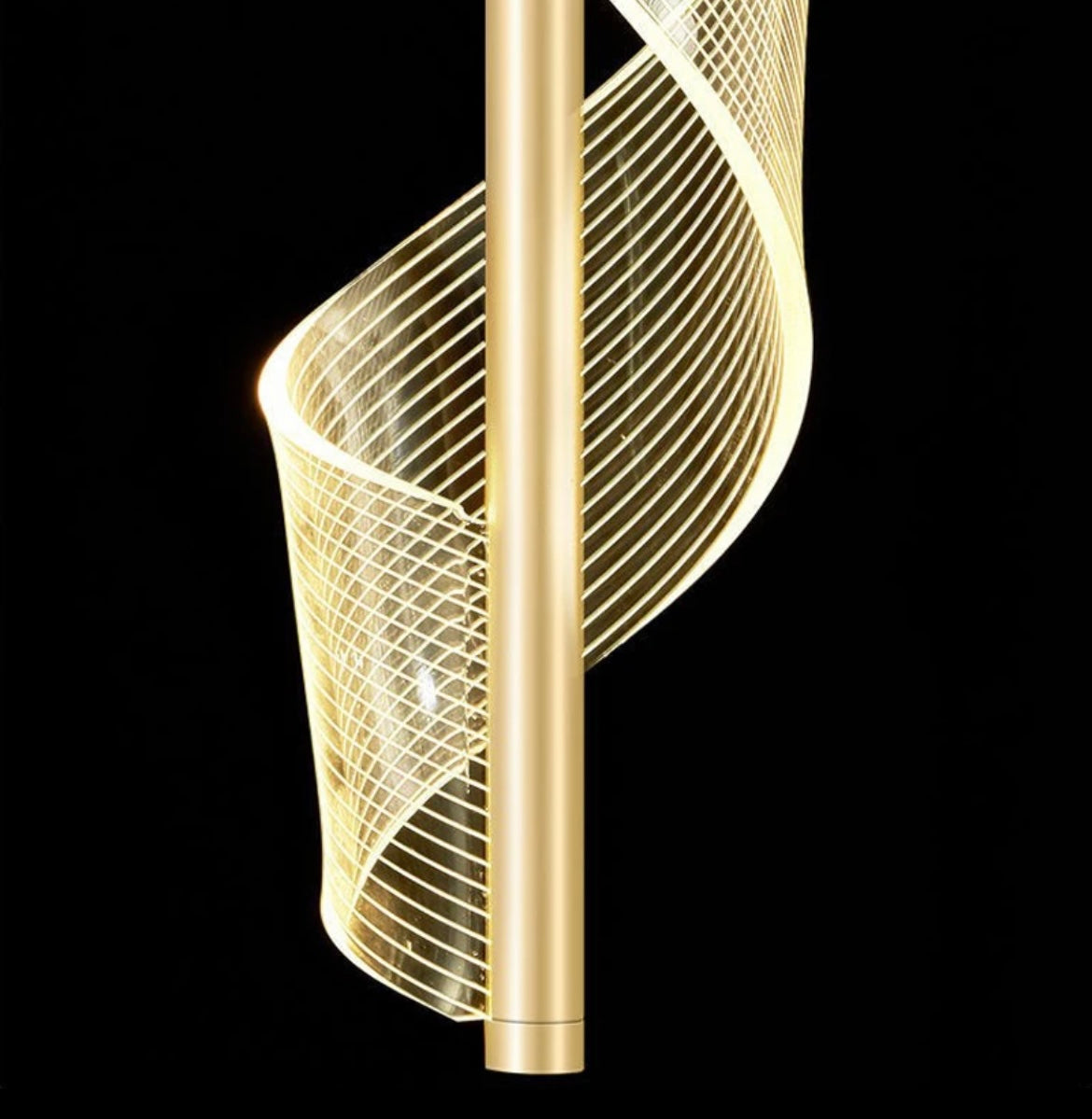 gold led staircase light