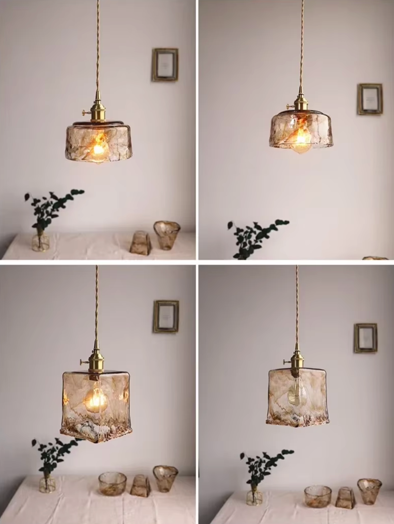blown glass kitchen pendant lights