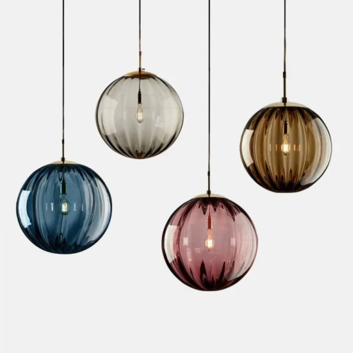 Hanging colourful ball lights