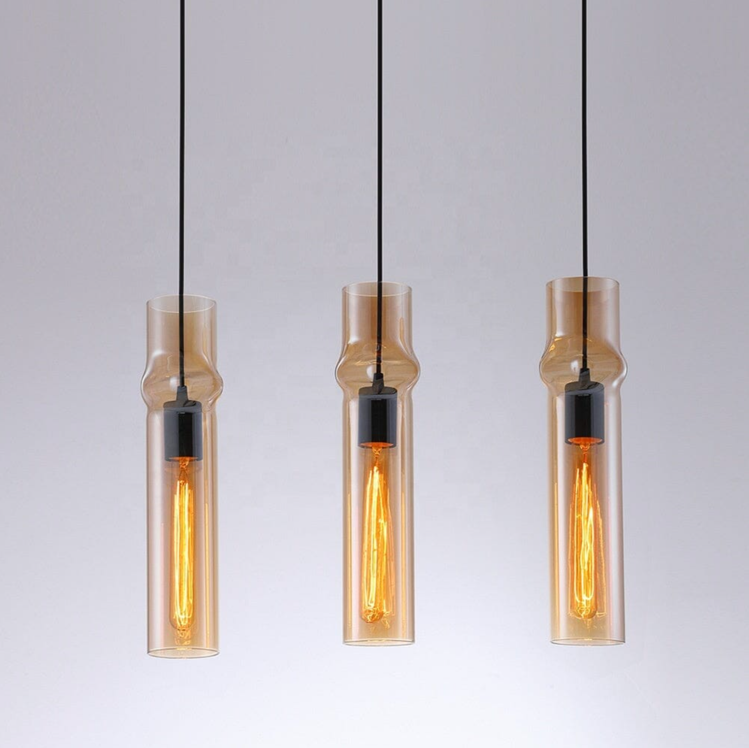 Kitchen cylindrical hanging lights